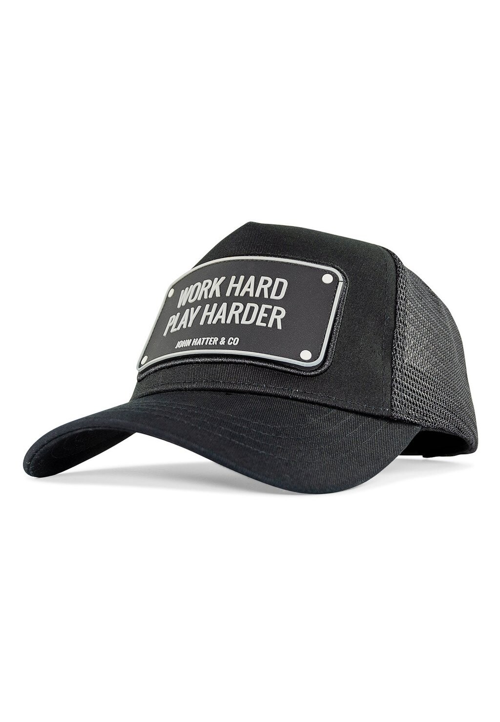 

Бейсболка TRUCKER WORK HARD PLAY HARDER John Hatter & Co, цвет black