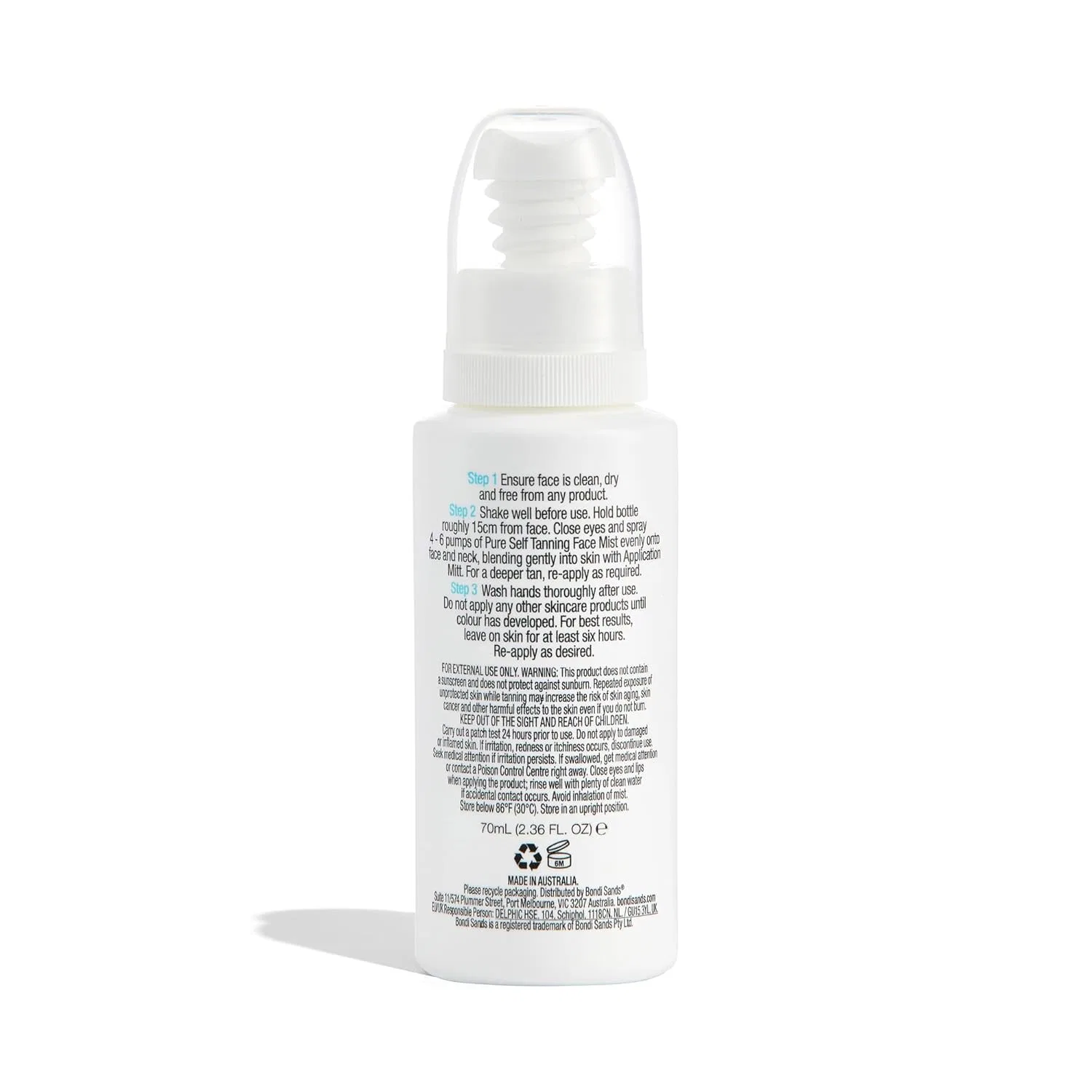 Увлажняющий спрей-автозагар для лица «Pure Tanning Face Mist» от Bondi Sands Bondi Sands — фото 2