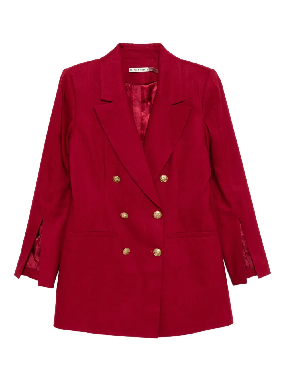 

Двубортный пиджак alice + olivia, красный