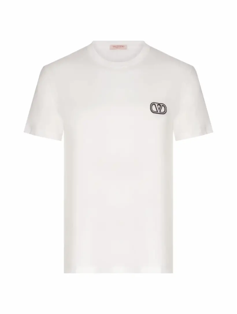 

Хлопковая футболка V-logo Valentino Garavani, белый