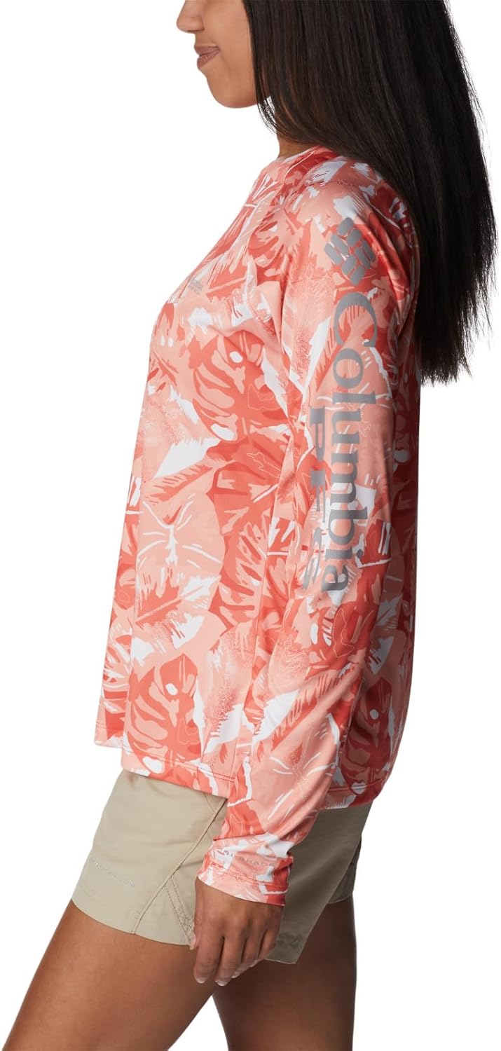 

Женская футболка Columbia Super Tidal с длинным рукавом, Corange Philo Palms