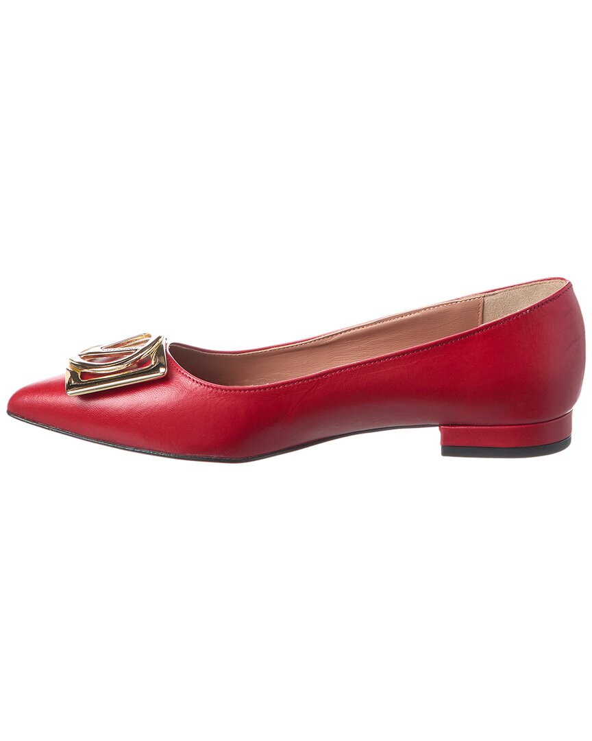 Туфли-лодочки Valentino от Mario Valentino Flora из кожи Valentino by Mario Valentino, красный — фото 2