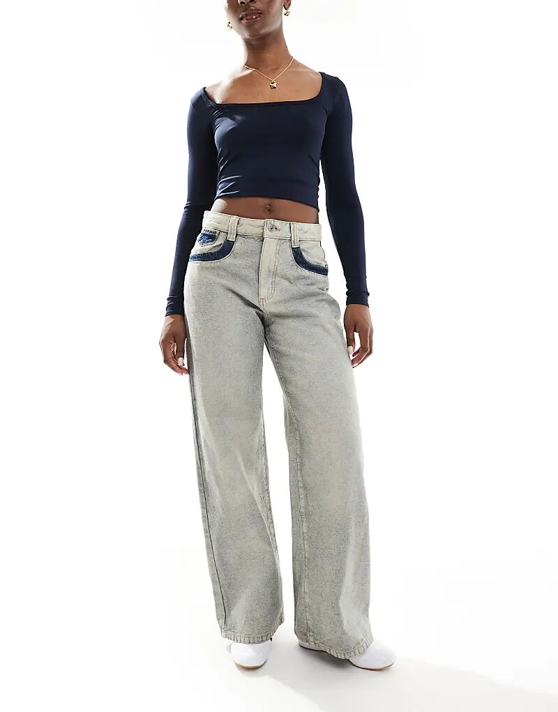 

Джинсы Cotton On Relaxed широкого кроя синего цвета Cotton:On