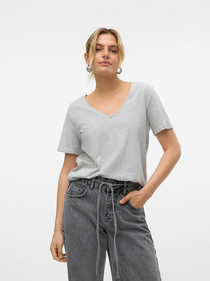 

Футболка Vero Moda, светло-серый