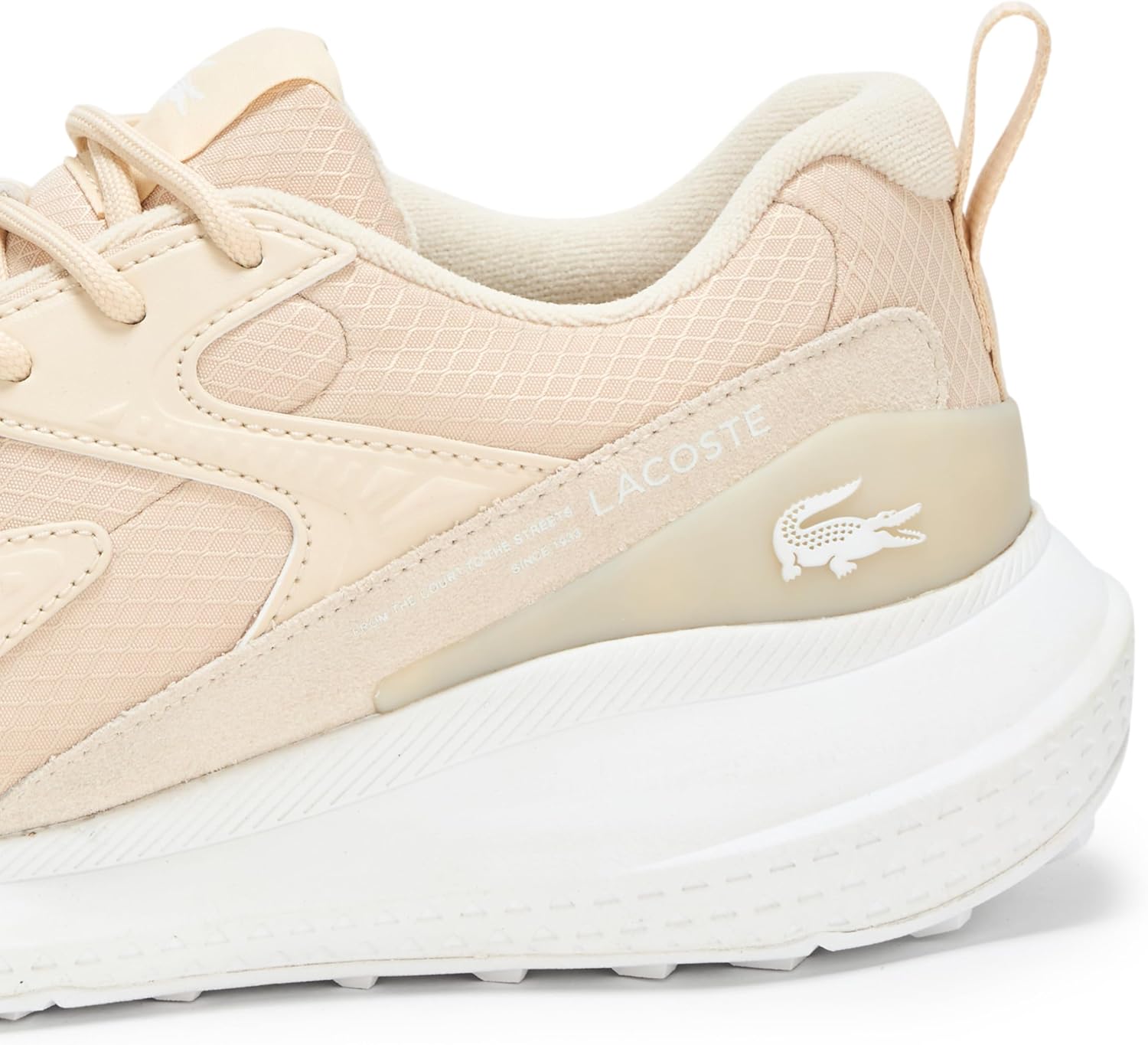 Кроссовки мужские Lacoste L003 Evo, светло-бежевый/белый — фото 4