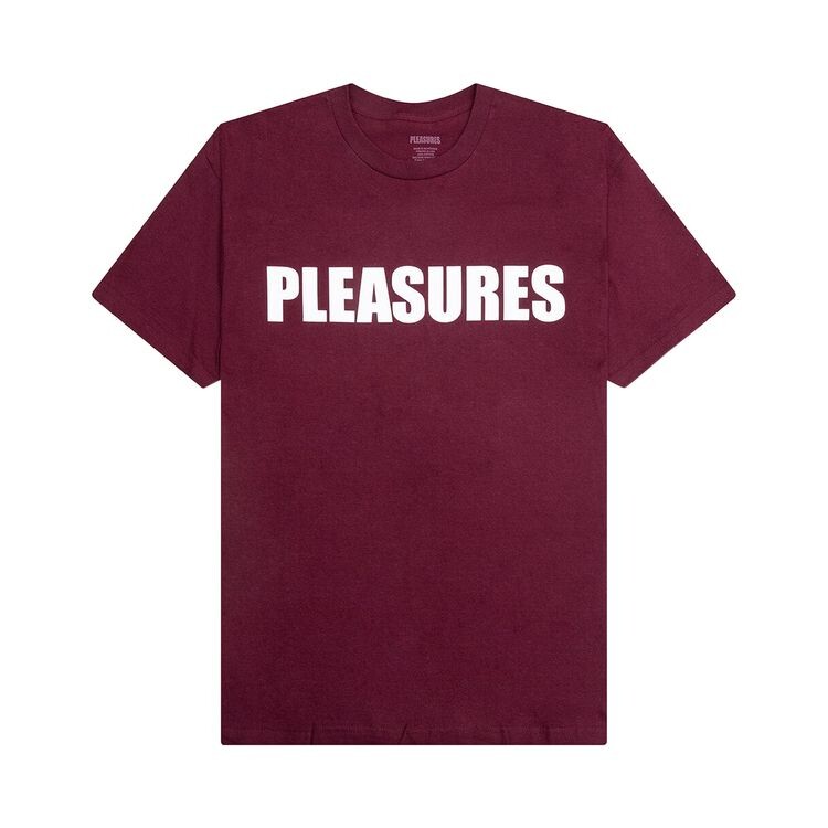 

Футболка Pleasures Security T-Shirt Burgundy, красный