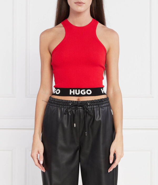 

Футболка соррель Slim fit Hugo, красный