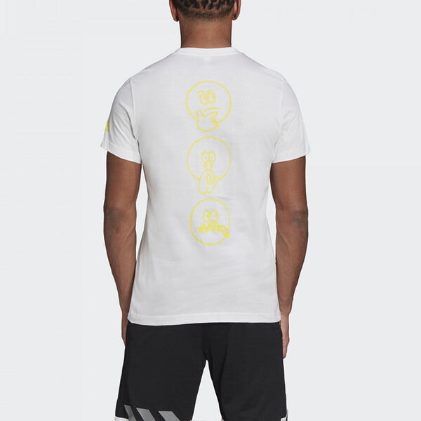 Футболка dame hecklers short sleeve white Adidas, белый — фото 4