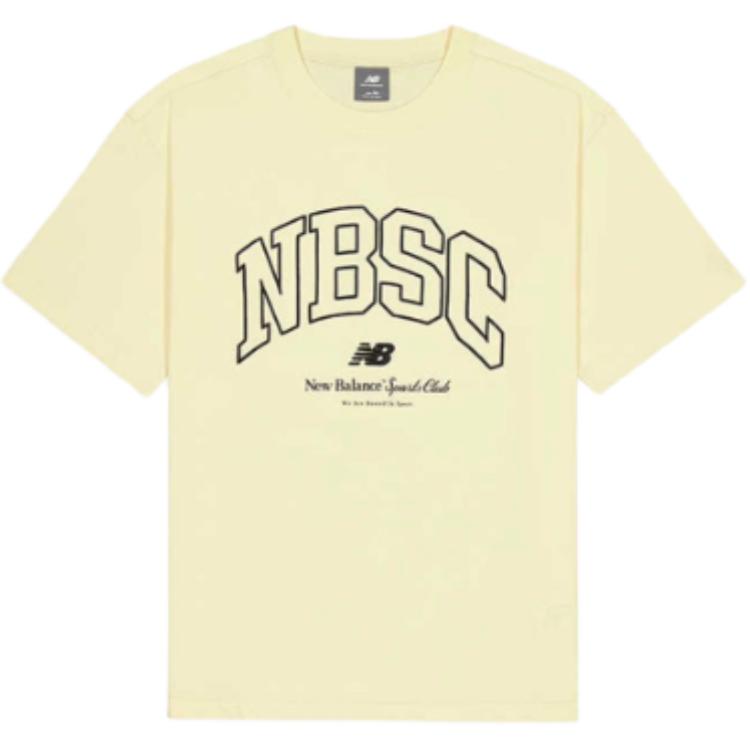 

New Balance Футболка мужская светло-желтая, Желтый, New Balance Футболка мужская светло-желтая