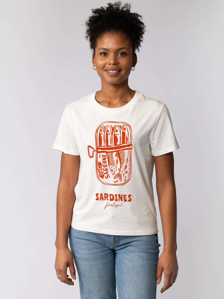 

Футболка wat Apparel T-Shirt Sardines Portugal, белый