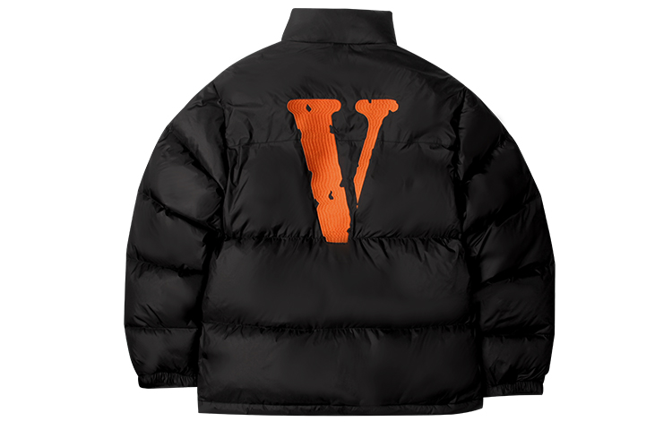 

VLONE Пуховик зимний унисекс черный оранжевый, Black Orange
