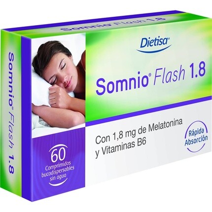 

Нутрикосметика Dietisa Somnio Flash 1,8 мг 60 таблеток