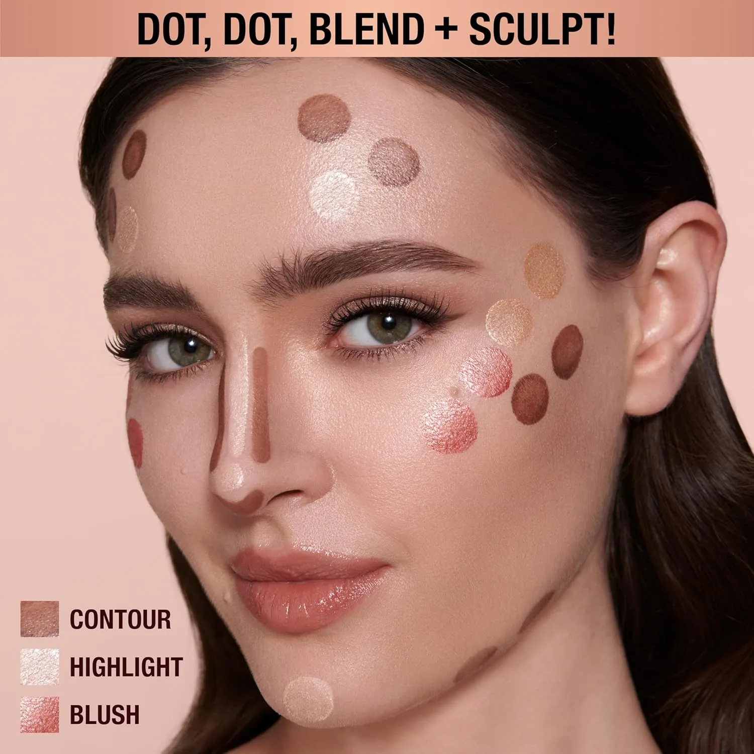 Жидкий хайлайтер Charlotte Tilbury Beauty Light Wand - средство для создания эффекта мягкого фокуса и румян для щек - перламутровый, невесомый, сияющий финиш., Spotlight - rose gold with silver — фото 4