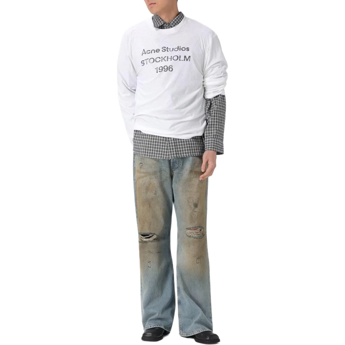 Футболка мужская 1996 Collection SS26 Acne Studios, белый — фото 4