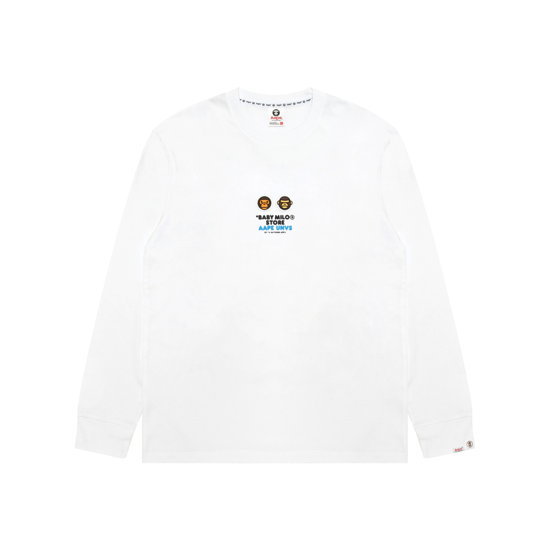 

Мужские футболки с круглым вырезом, умеренно прямой крой Aape, белый whx