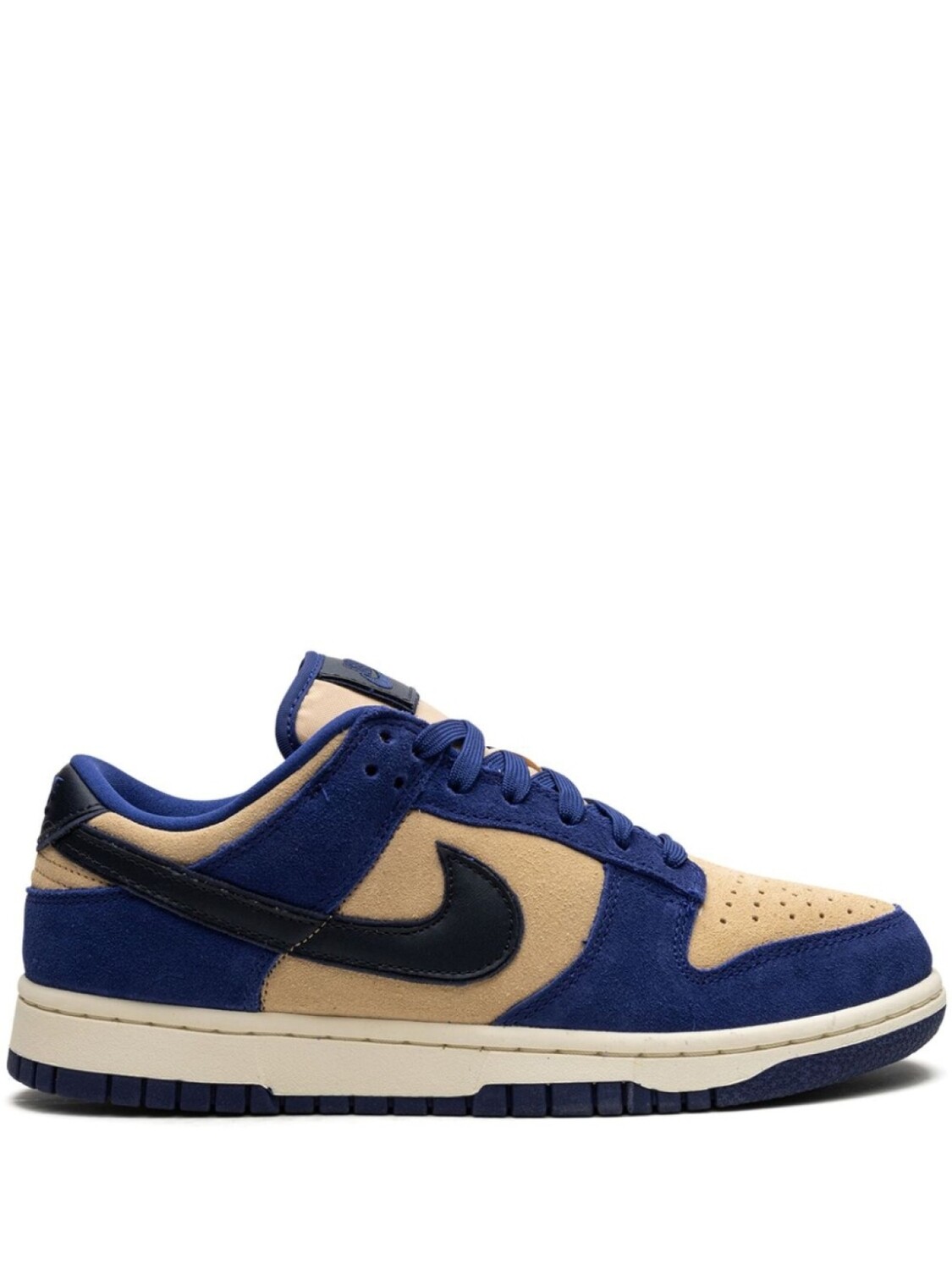 

Голубые замшевые кроссовки Dunk Low LX Nike, синий