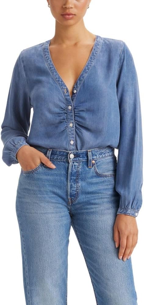 

Женская блузка Levi's Zenda с длинным рукавом (также доступна в размере Plus), (New) Ringing Bells 3