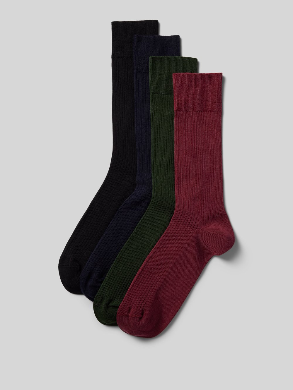 

Носки в мелкий рубчик в упаковке по 4 шт DillySocks, черный
