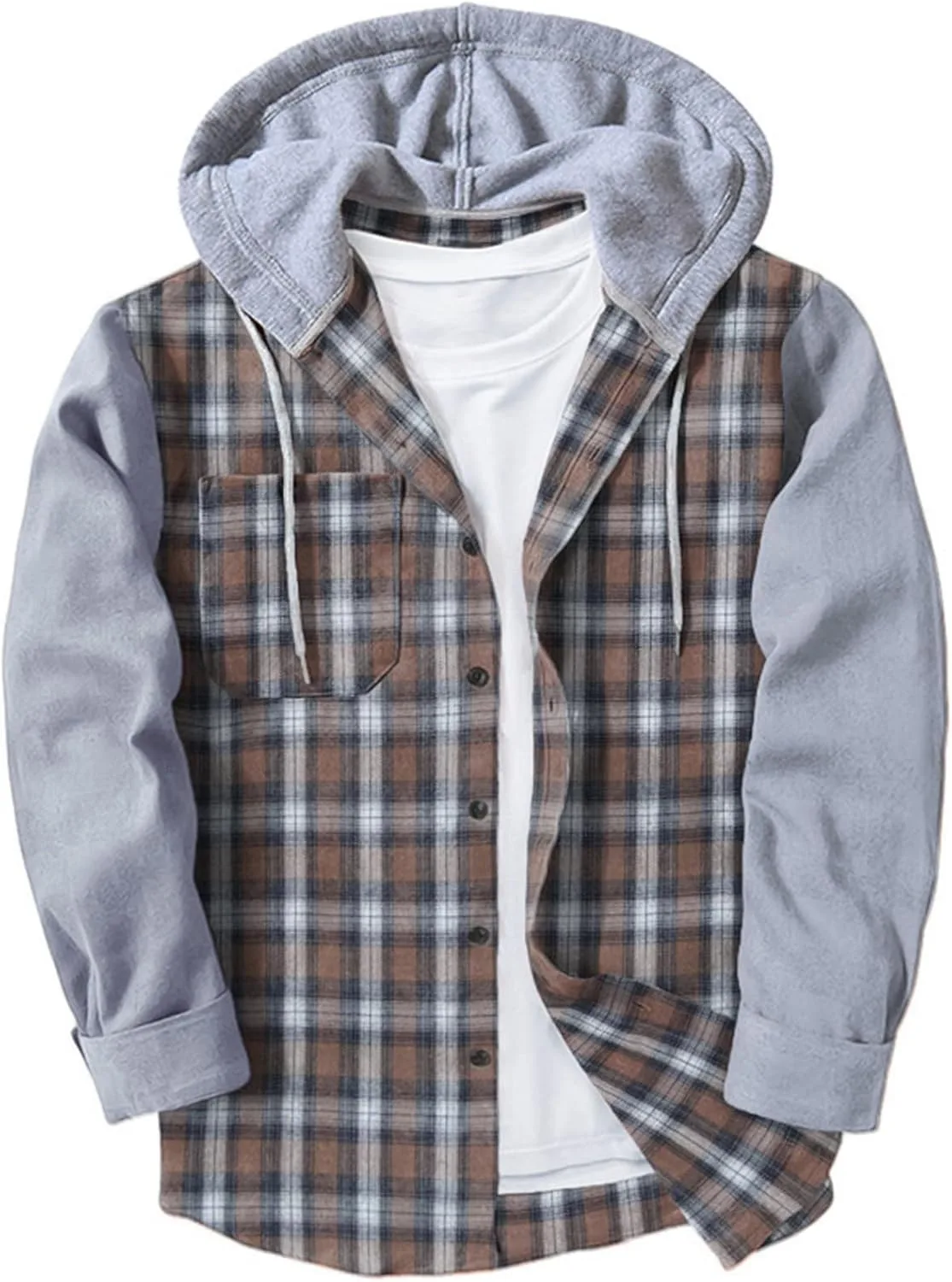 

Куртка RTTUIOP для мужчин, зимняя худи с капюшоном, свободного кроя