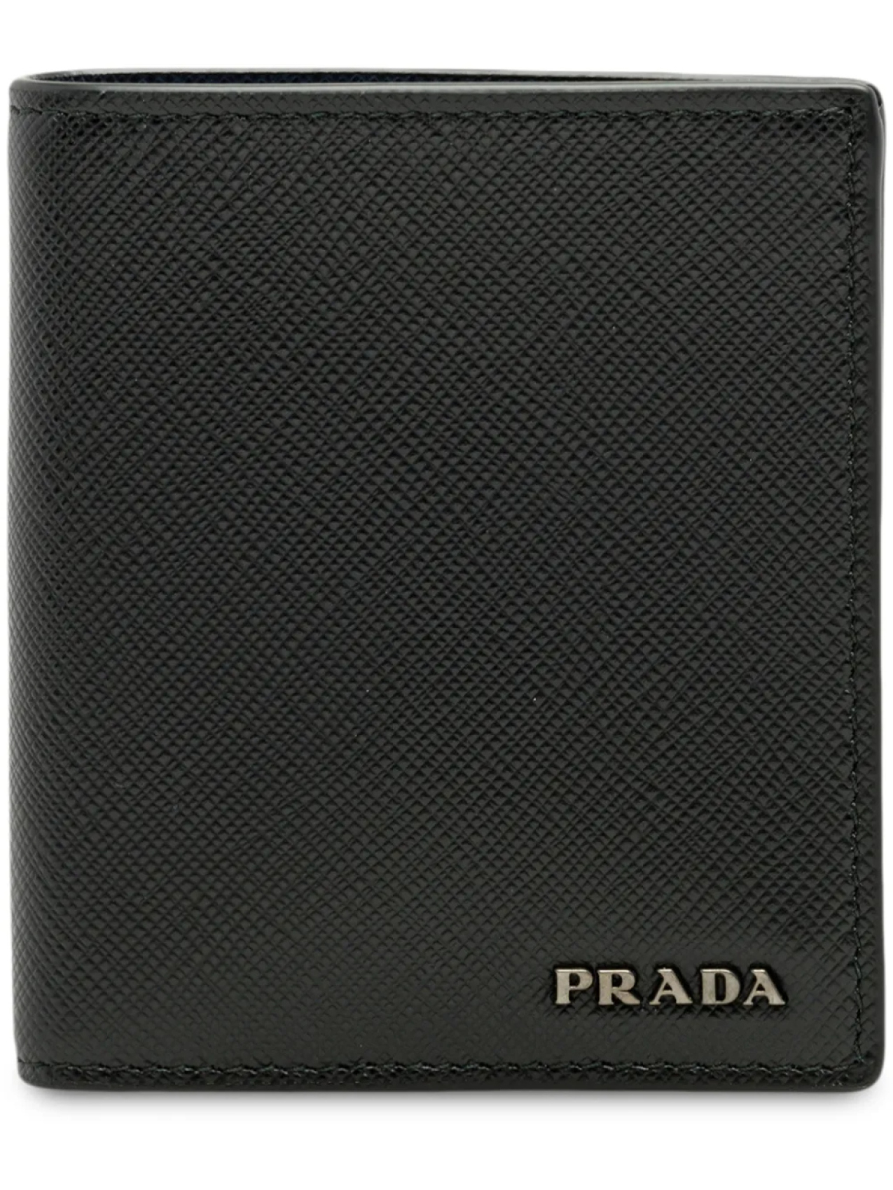 

Бумажник из кожи Saffiano Prada, черный