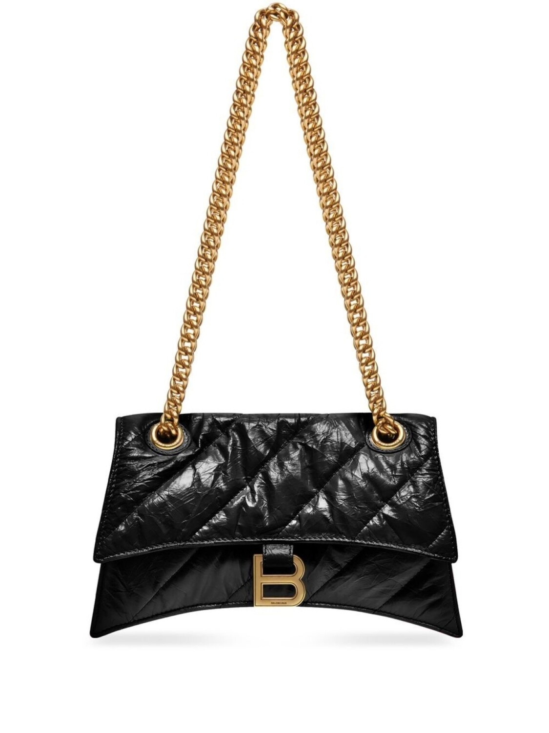 

Стеганая сумка Balenciaga Hourglass S, черный