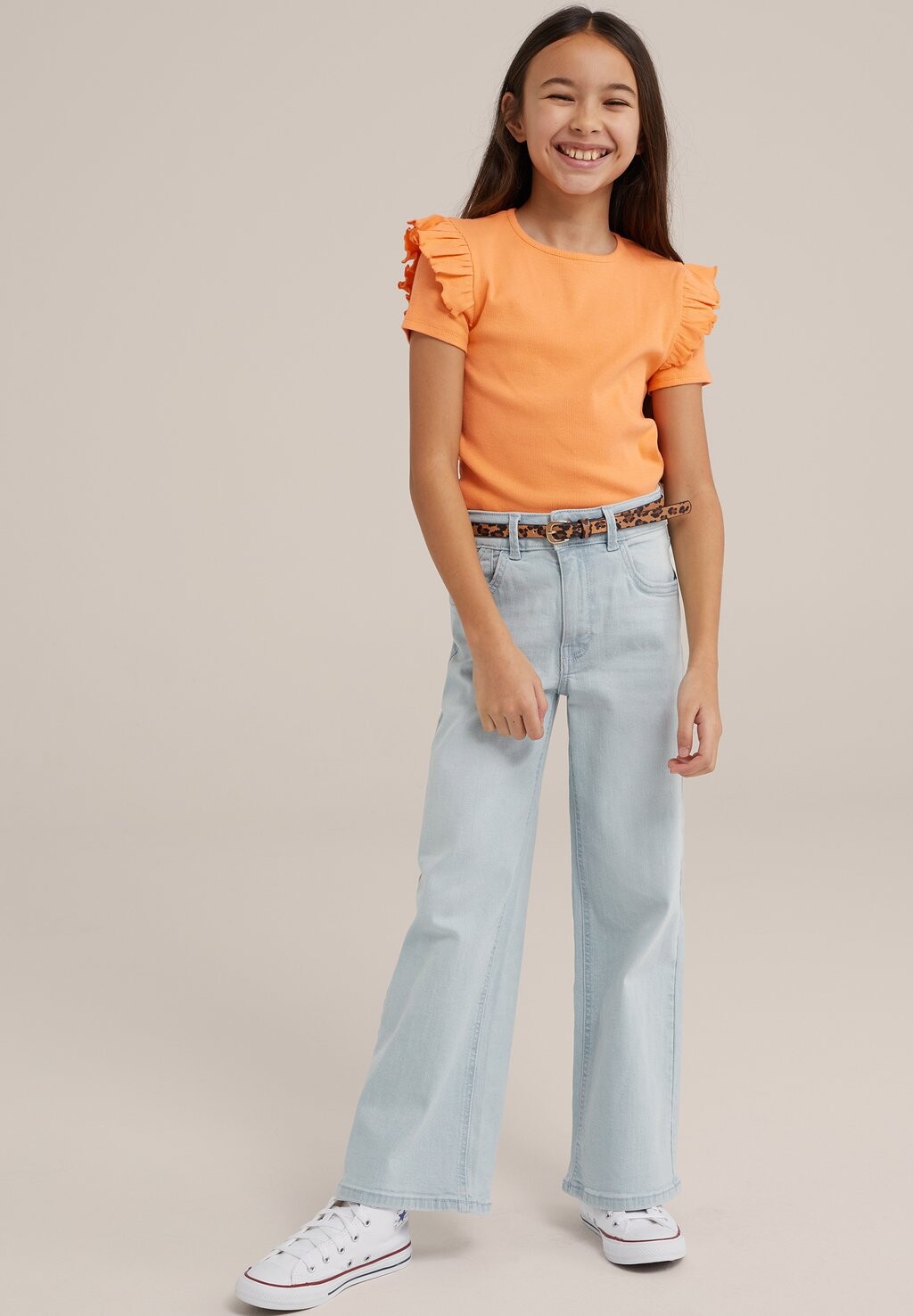 

Футболка базовая WE Fashion, цвет orange