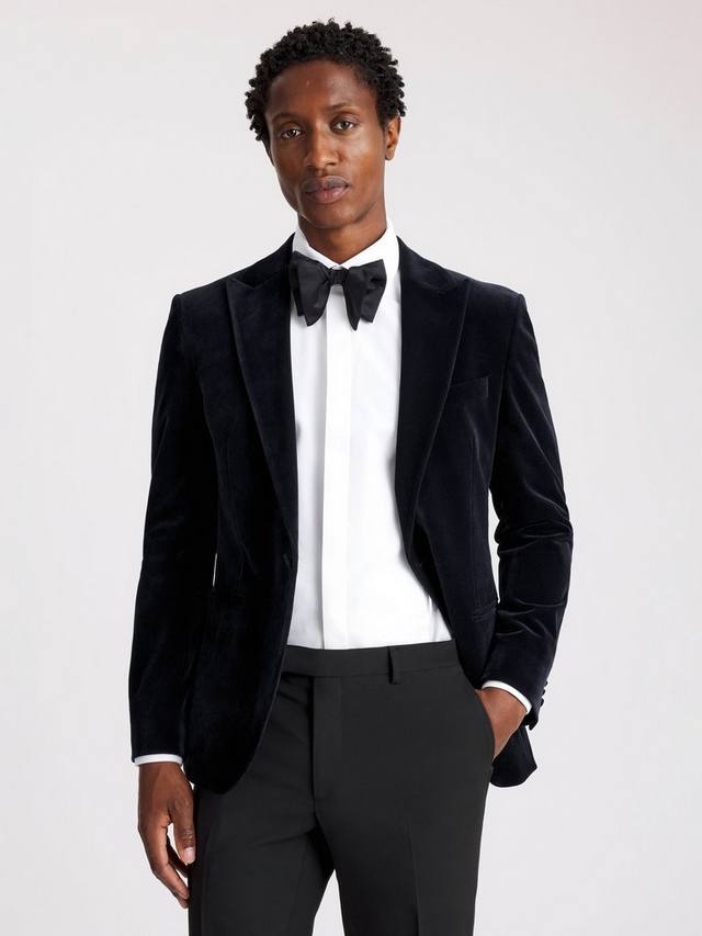 

Стройнящий бархатный пиджак Moss, Ink