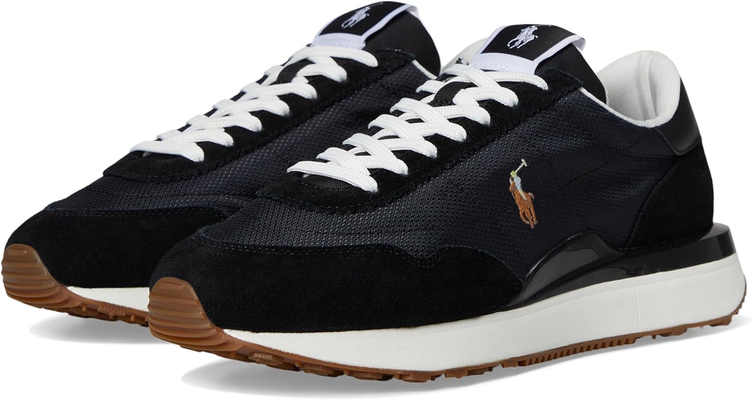 

POLO RALPH LAUREN мужские кроссовки Train 89 с вставками из замши, Black/Multi Pp