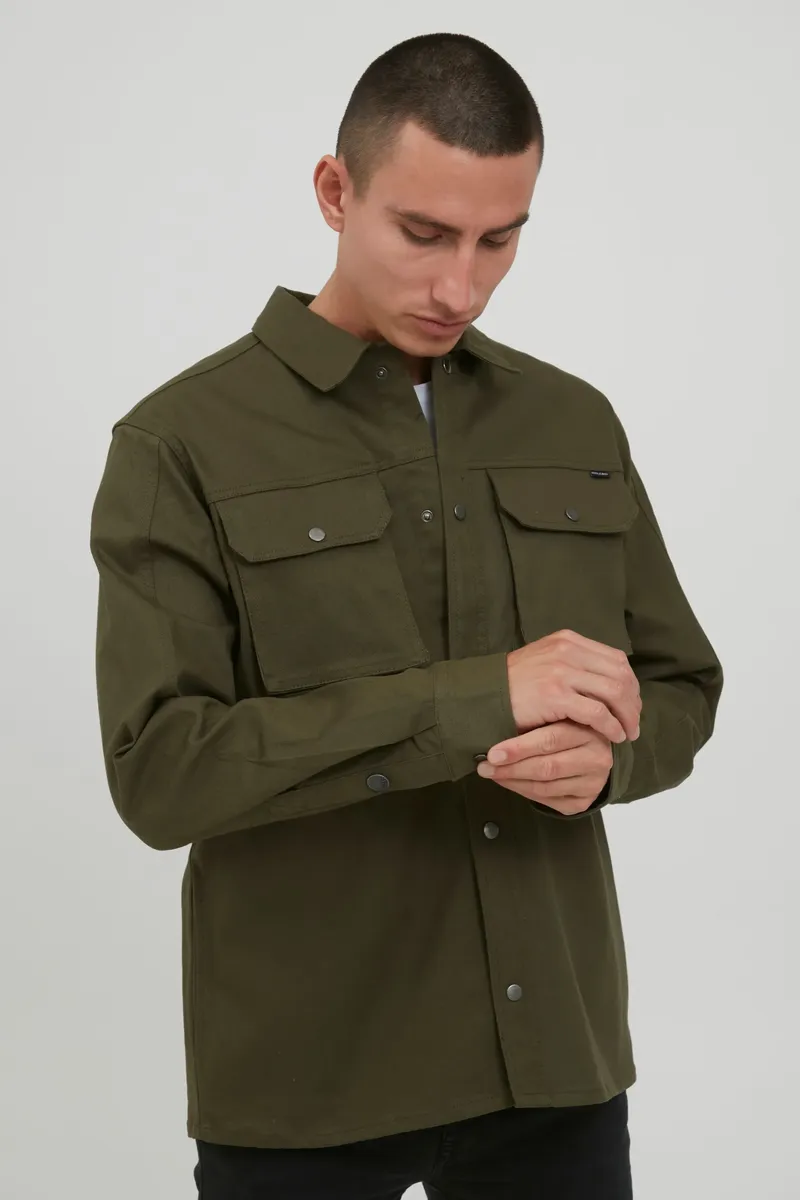 

Куртка смесовая короткая "BLEND BHOuterwear", без капюшона, оливковый