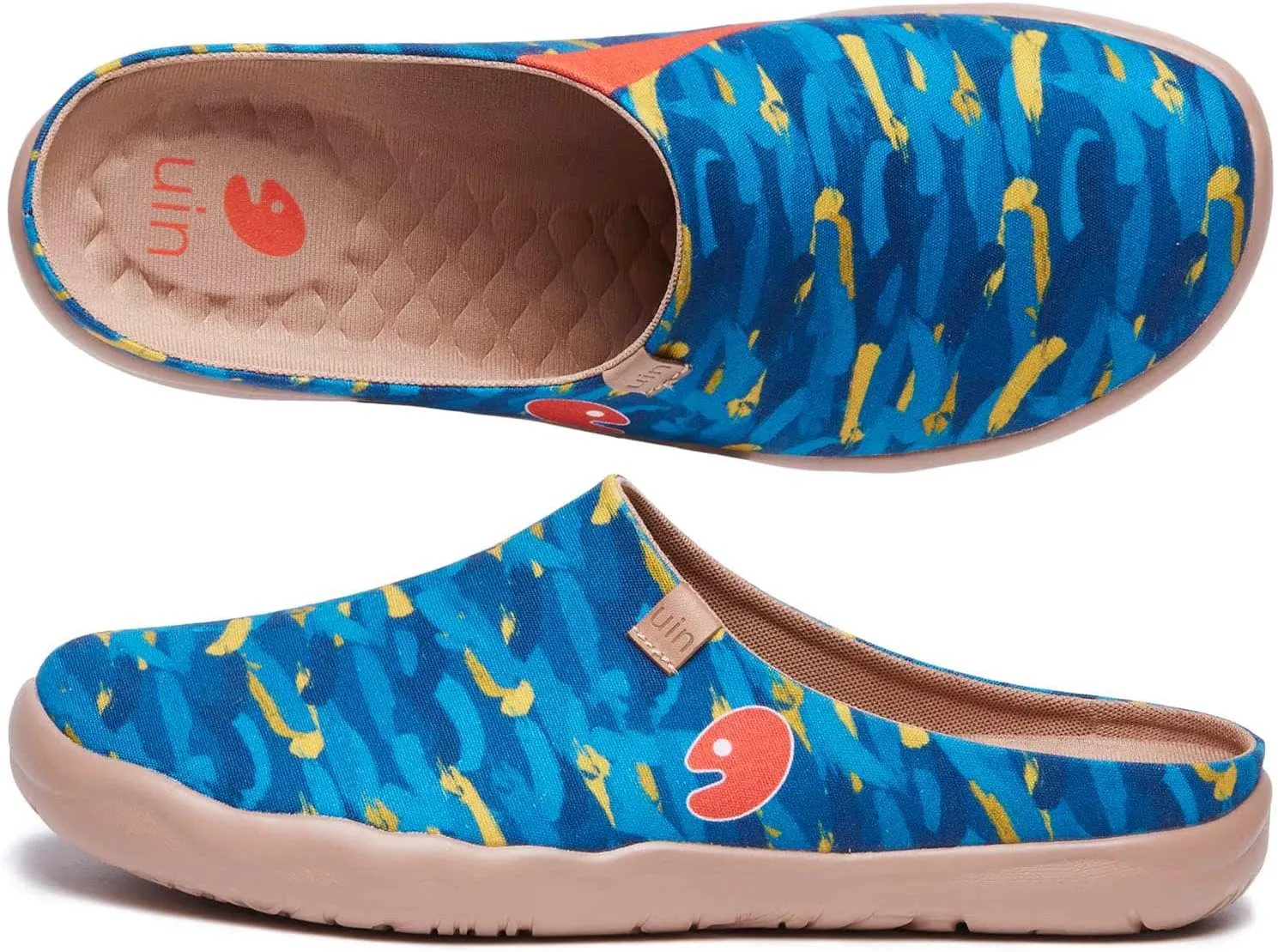 

Мужские легкие тапочки UIN с росписью, удобные мюли для ходьбы, повседневного дома и путешествий, обувь Малага