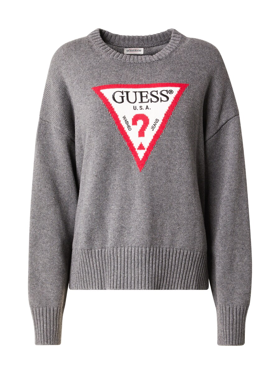 

Тонкий вязаный свитер GUESS JEANS Sweater, пятнистый серый
