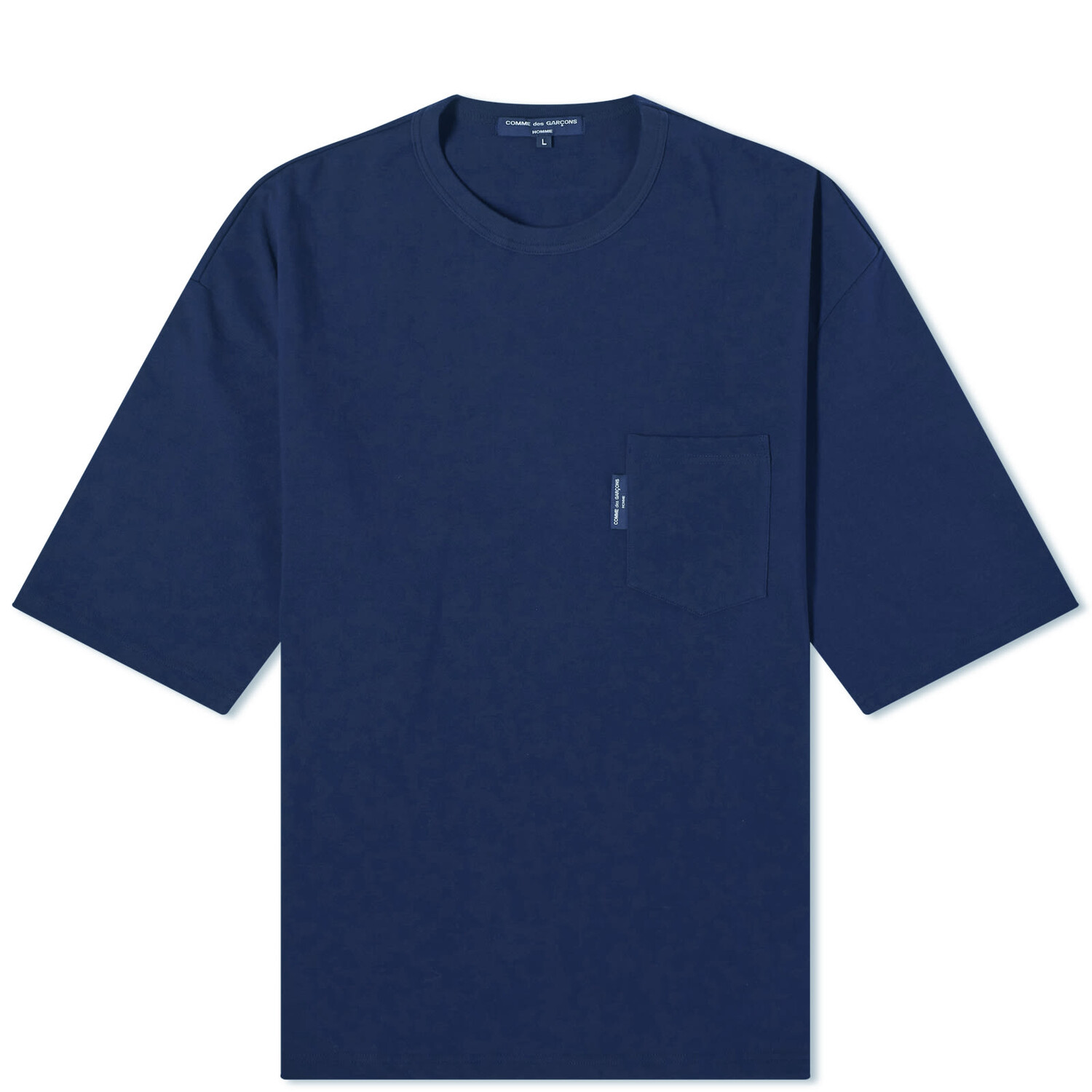 

Футболка Comme Des Garçons Homme Drawstring Pocket Tee, темно-синий