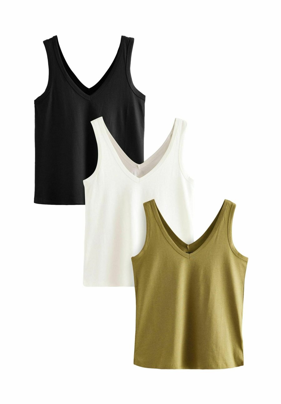 Топ Next SLOUCH 3 PACK, White Black Grey Marl/Black