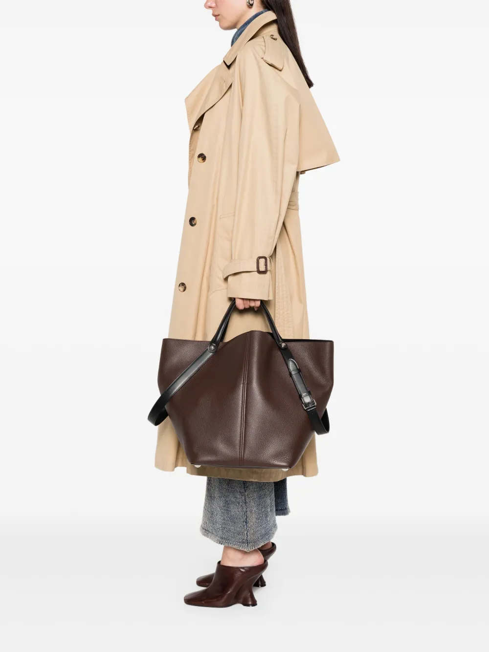 Большая сумка-тоут Dress-Age MAISON MARGIELA, коричневый — фото 2