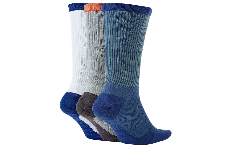 Носки Nike Unisex SB Skateboard Everyday Max Lightweight Stocking 3 Packs White/Grey/Blue Multi-color CK6569-902 — фото 2