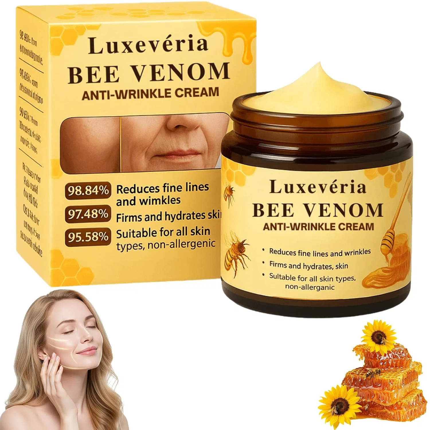 Крем для лица Athem — Укрепляющий антивозрастной Luxevéria Bee Venom с пчелиным ядом