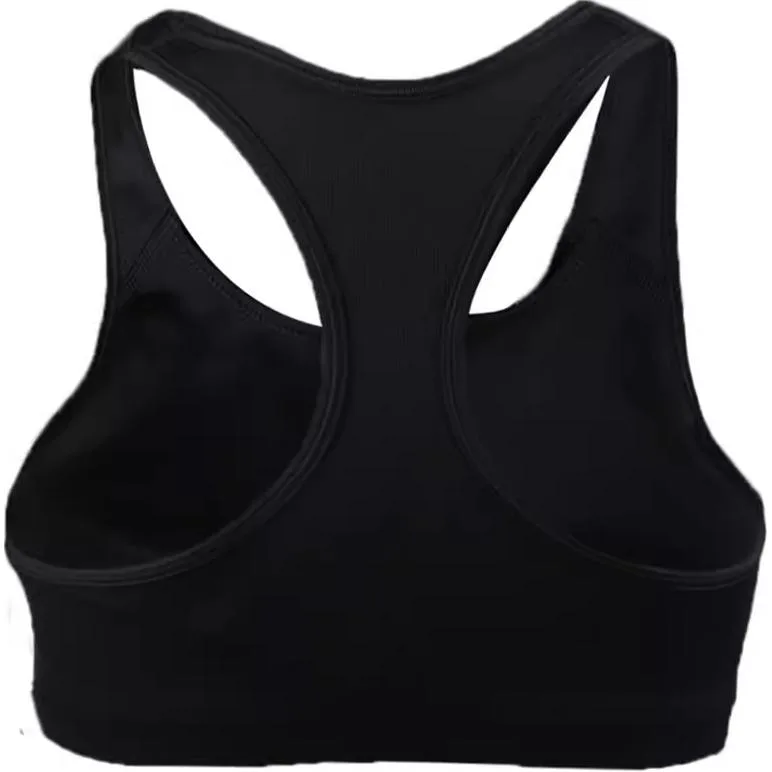 Nike Спортивный топ Swoosh Dri-FIT для женщин с поддержкой средней степени, черный — фото 3