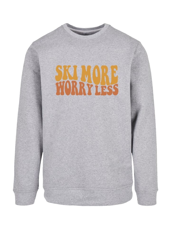

Толстовка F4NT4STIC Sweatshirt Ski More Worry Less, пятнистый серый