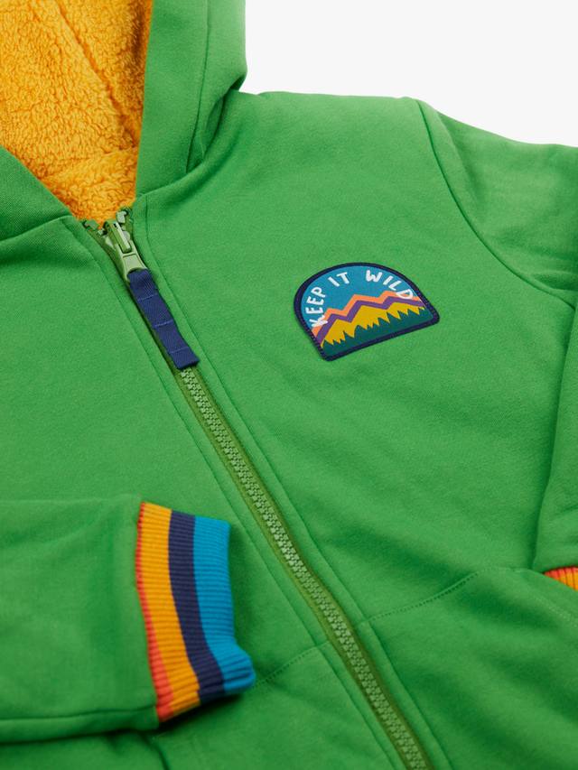 Детский реверсивный худи Helston Frugi, Palm/Gold — фото 4