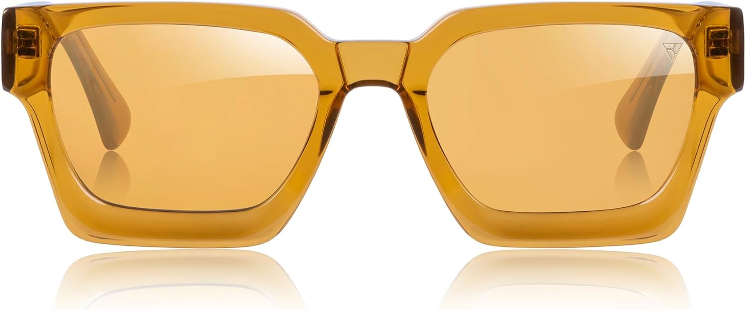 

Очки Hyperlight Fullerene C60 с защитой от УФ-излучения и синего света для мужчин, унисекс, роскошные солнцезащитные очки для женщин, дизайнерские солнцезащитные очки для мужчин HYPERLIGHTOPTICS, Stardust Amber I/O