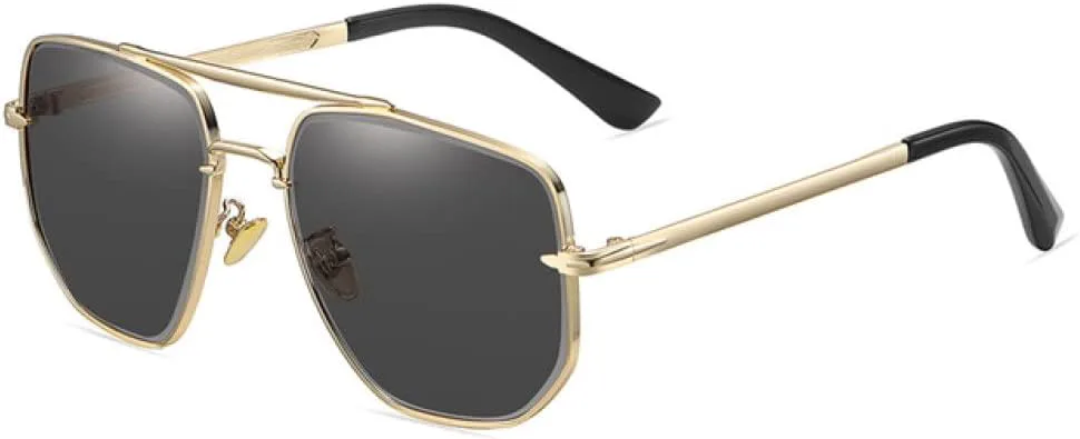 

Солнцезащитные очки MUTYNE Pilot для мужчин, модные металлические очки с антибликовым покрытием для вождения, трендовые товары для мужчин и женщин, C5gold Gray