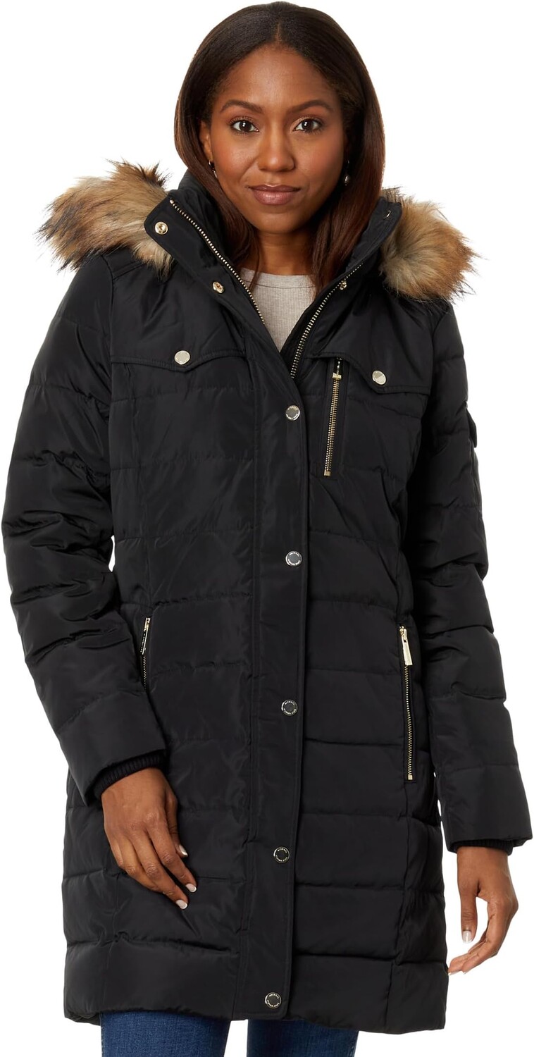 

Пуховик Michael Kors Snap Front Down Puffer M825943CZ, черный