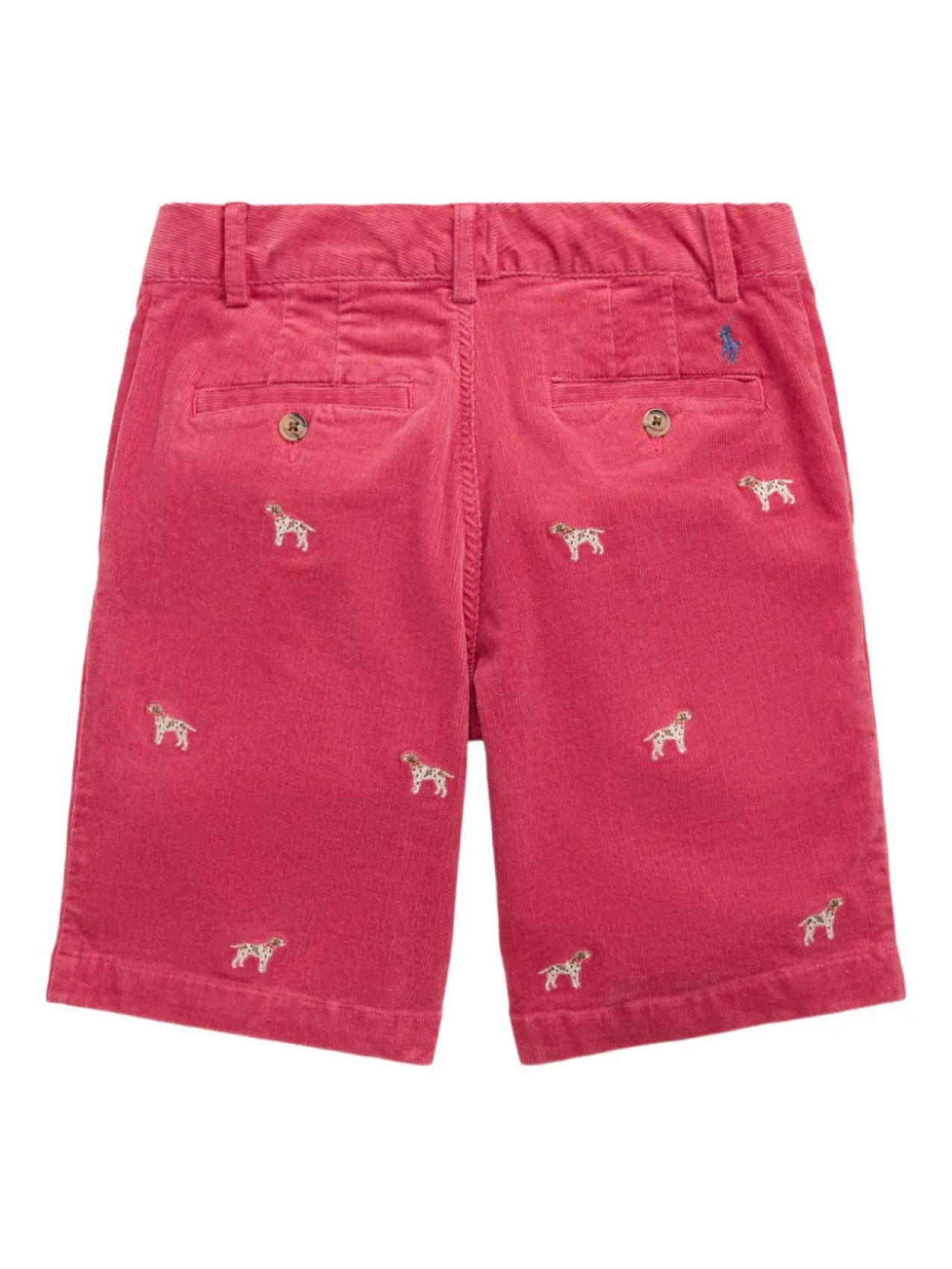POLO RALPH LAUREN KIDS шорты с вышивкой Dog, красный — фото 2