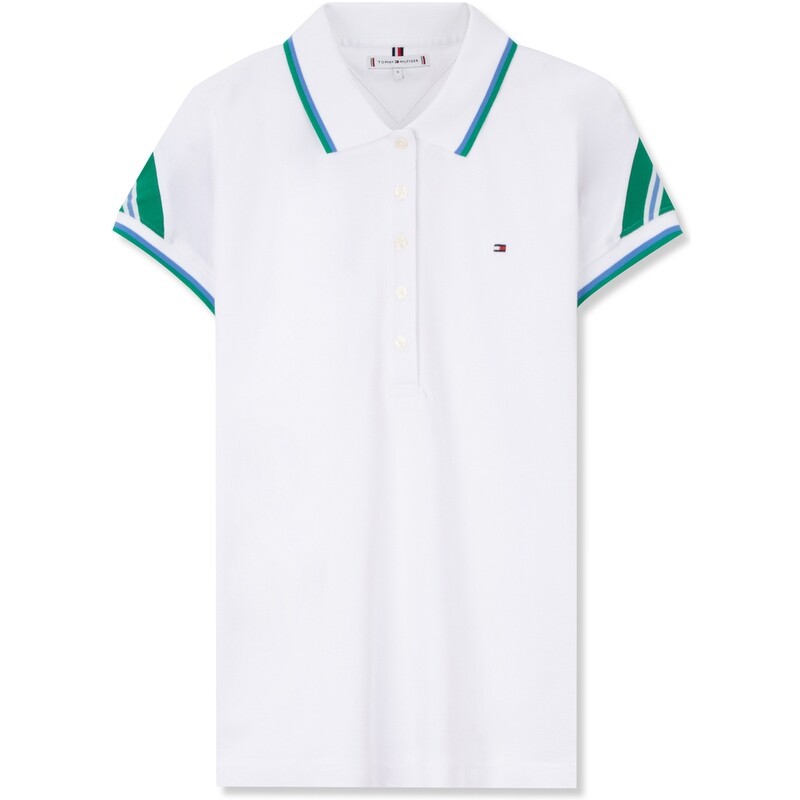 

Рубашка поло женская белая YCF Tommy Hilfiger