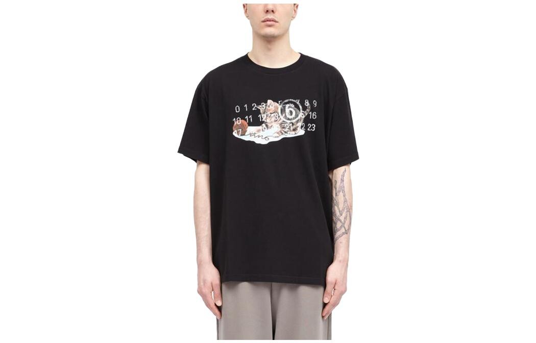 

Футболка мужская черная Mm6 Maison Margiela, черный