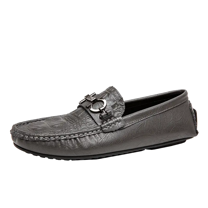 

KUPE Мокасины мужские серые, цвет Gray