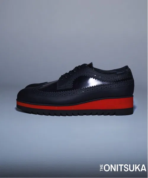 Унисекс кожаные броги THE ONITSUKA BROGUE чёрные