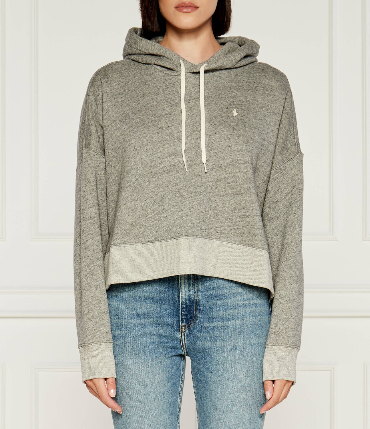 

Толстовка POLO RALPH LAUREN Cropped Fit, серый