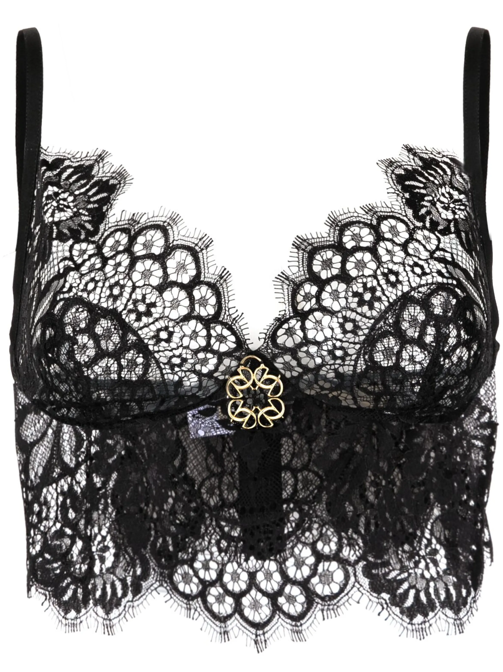 

Топ с логотипом Elie Saab, черный