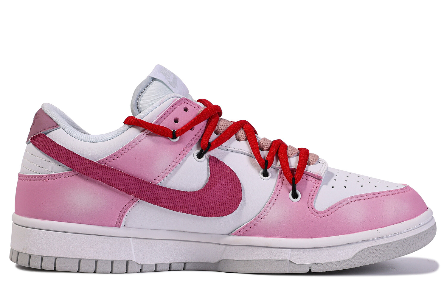 

Кроссовки Nike Dunk Skateboard Shoes Women's Low-Top Pink/White, розовый